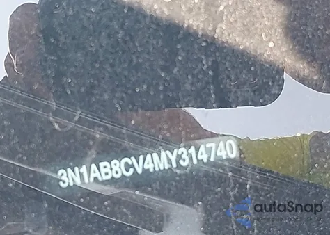 2021 Nissan Sentra Sv Xtronic Cvt из США, поврежденный, VIN 3N1AB8CV4MY314740